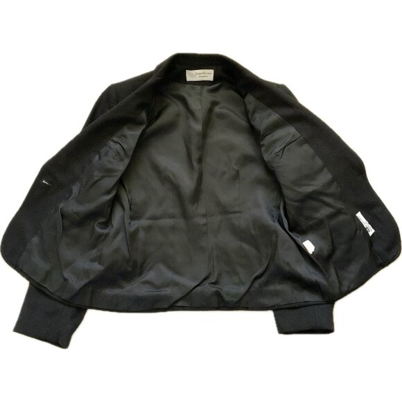 Vintage Evan Picone Womens Wool Blend Blazer Black Sz 6 Union Made USA Career - Picture 11 of 13